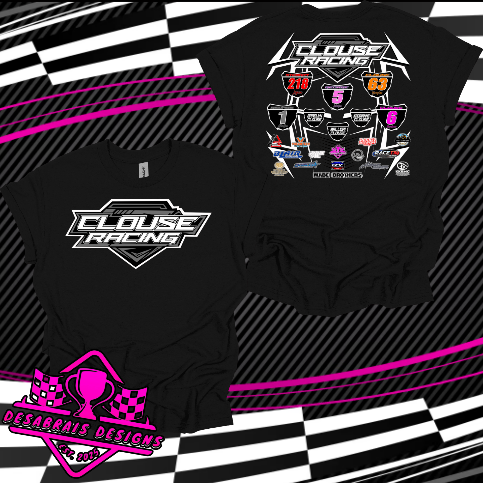 Clouse Racing Youth Tee.