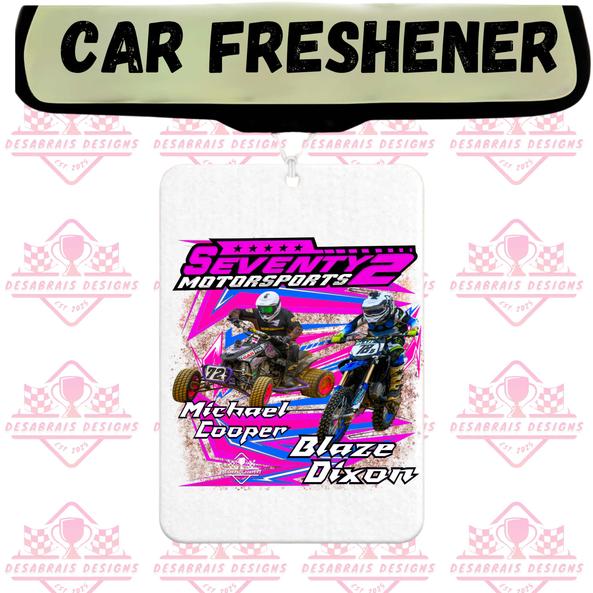 Seventy 2 Motorsports Car Freshener