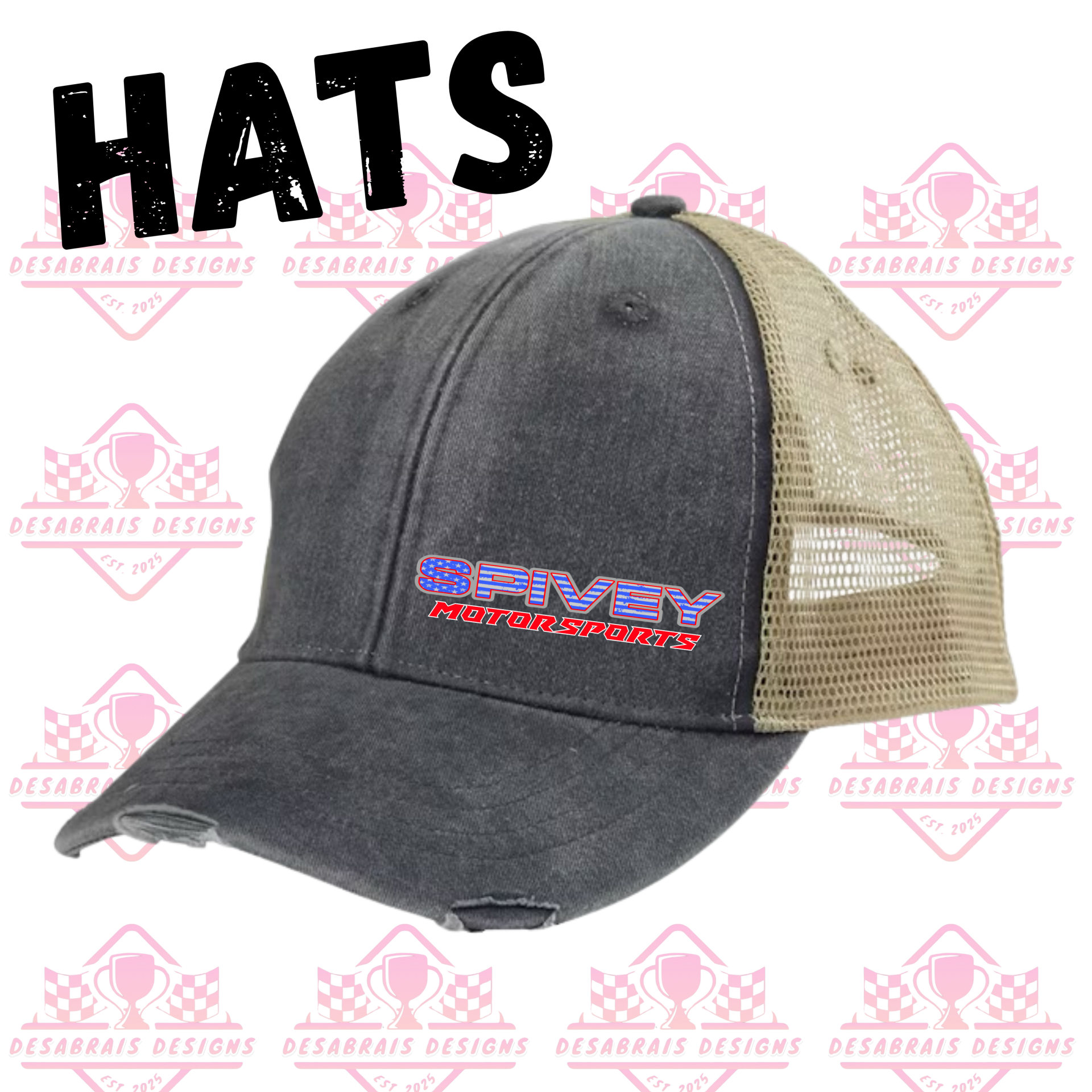 Spivey Motorsports Distressed Hat