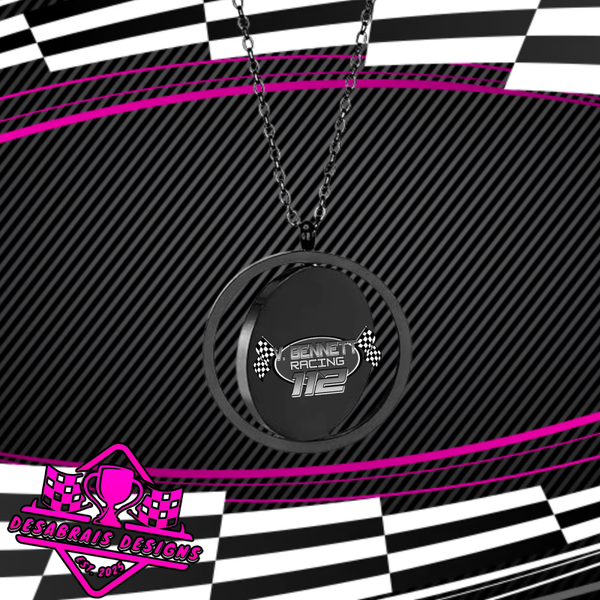 Vinny Bennett Rotatable Round Necklace