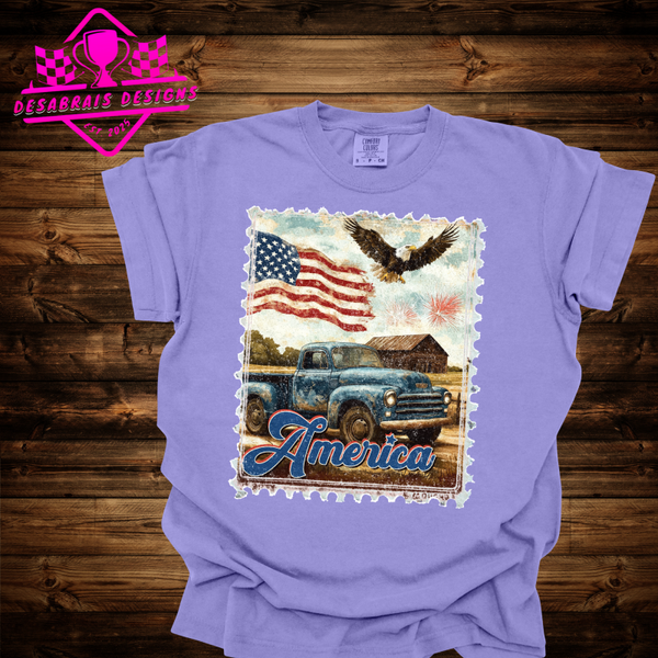 America Photo #6 Comfort Color Plus Size Tee