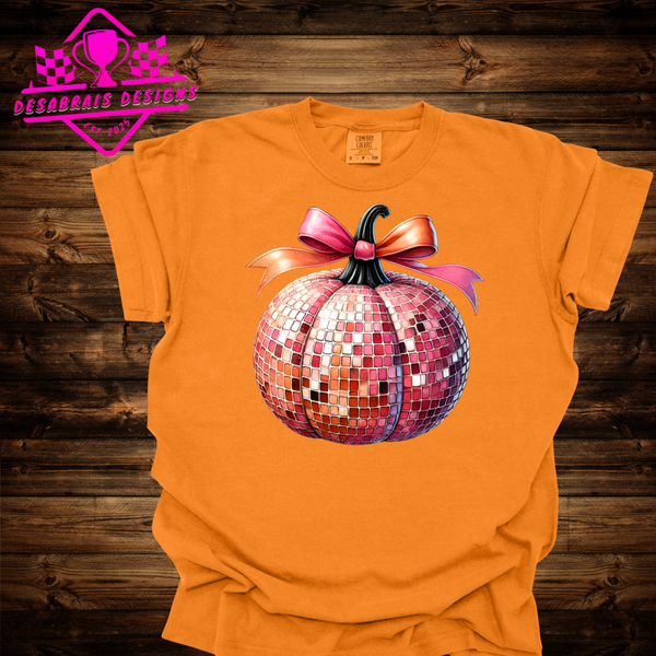 Disco Pumpkin Plus Size Fall Tee