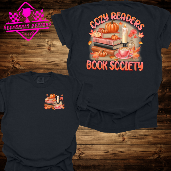 Cozy Readers W/ Pocket Plus Size Fall Tee