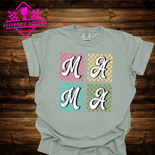 MAMA Check Square #69 Plus Size Tee