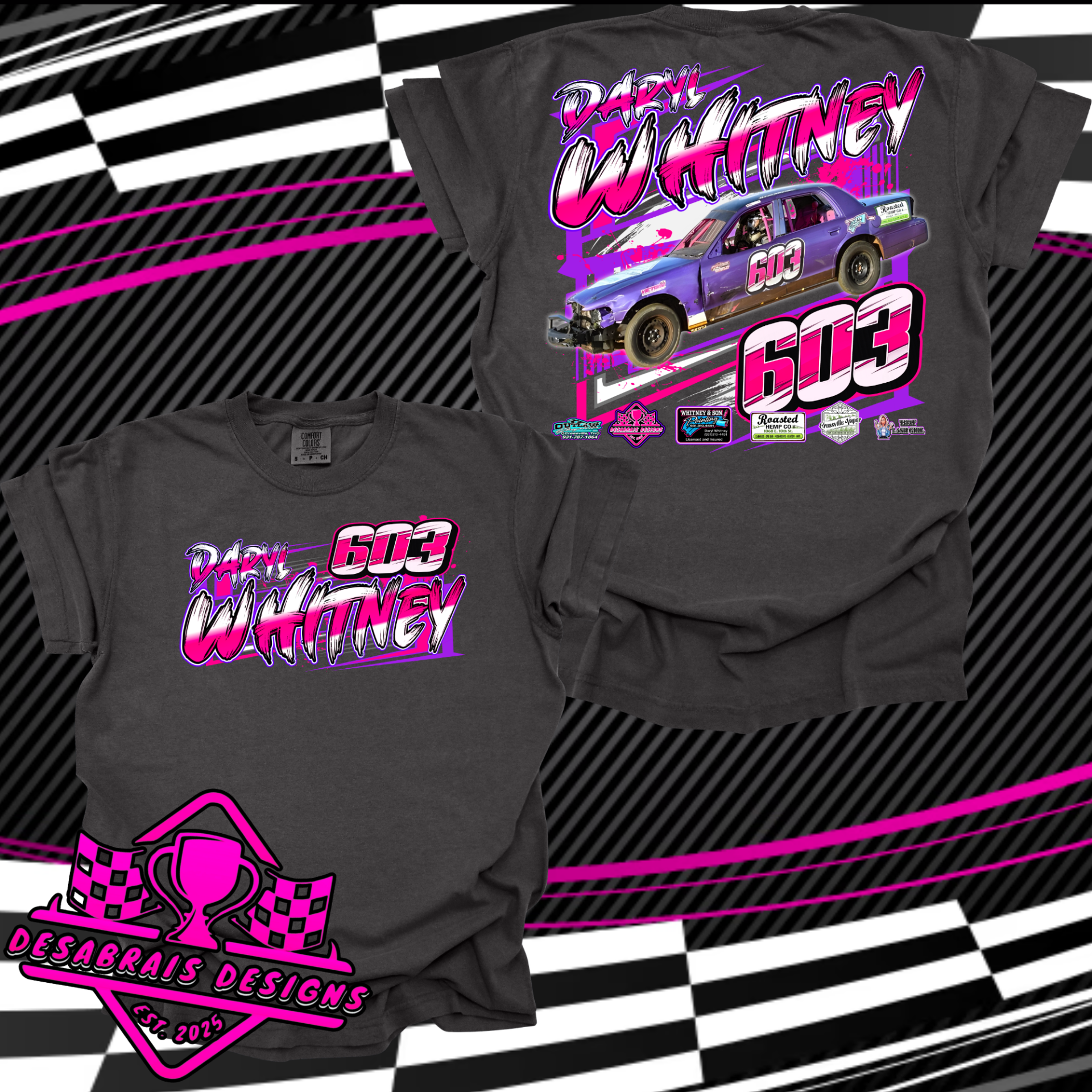 Daryl Whitney Comfort Color Tees