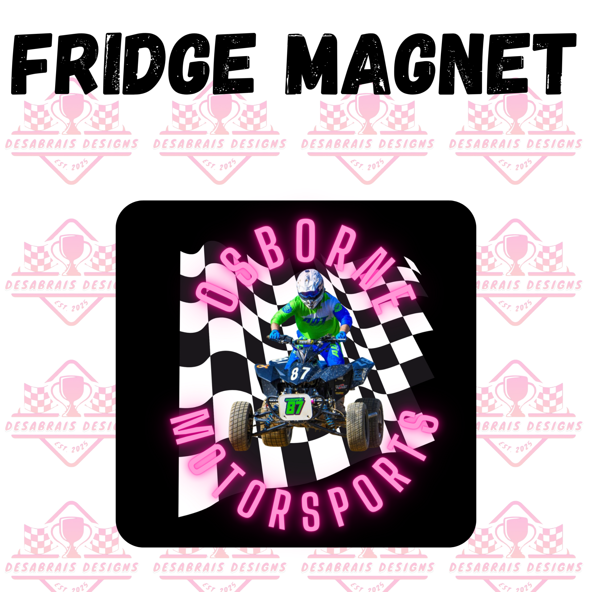 Osborne Motorsports Fridge Magnet