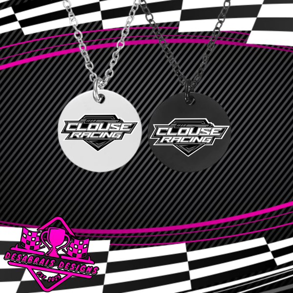Clouse Racing Round Necklace