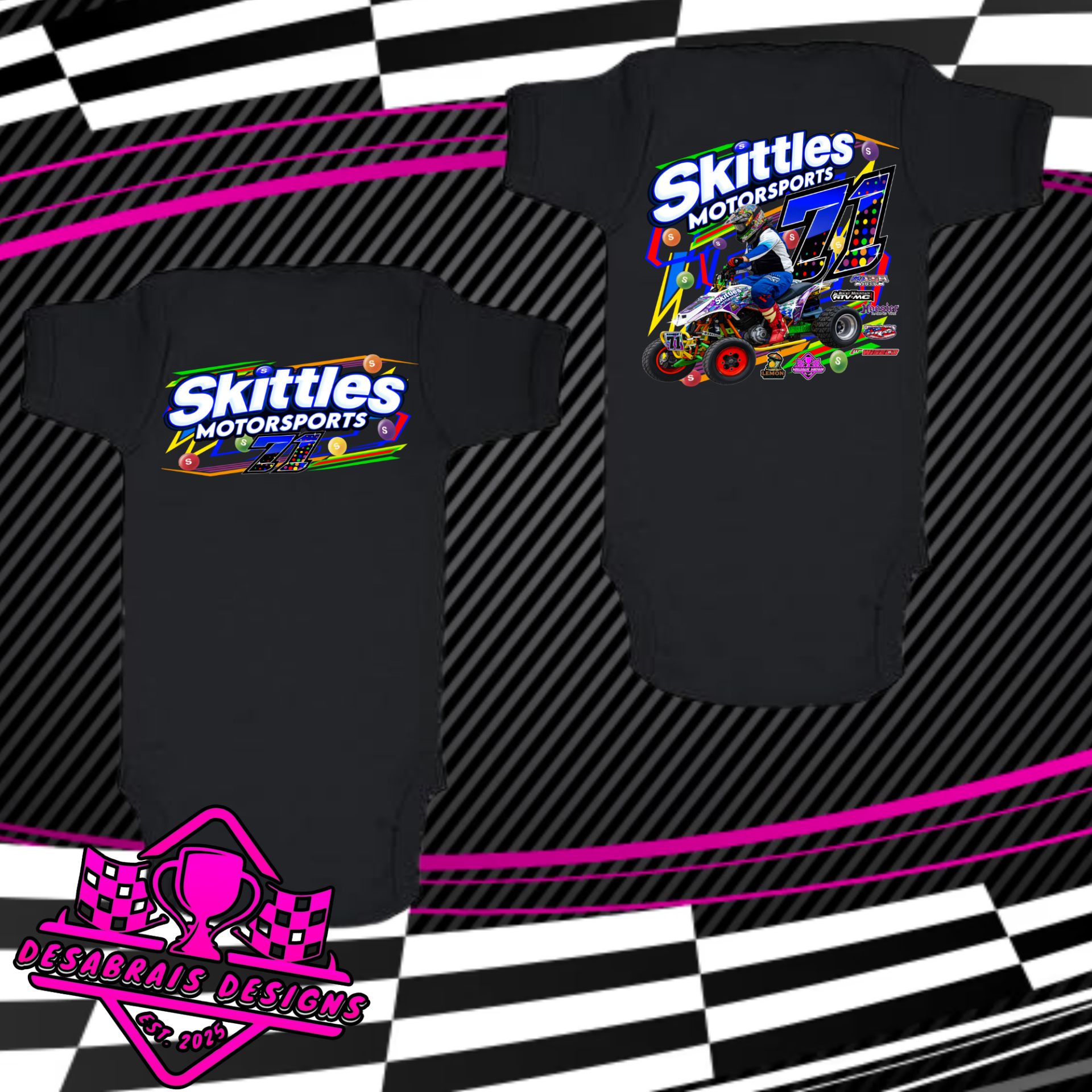 Skittles Motorsports Onesie