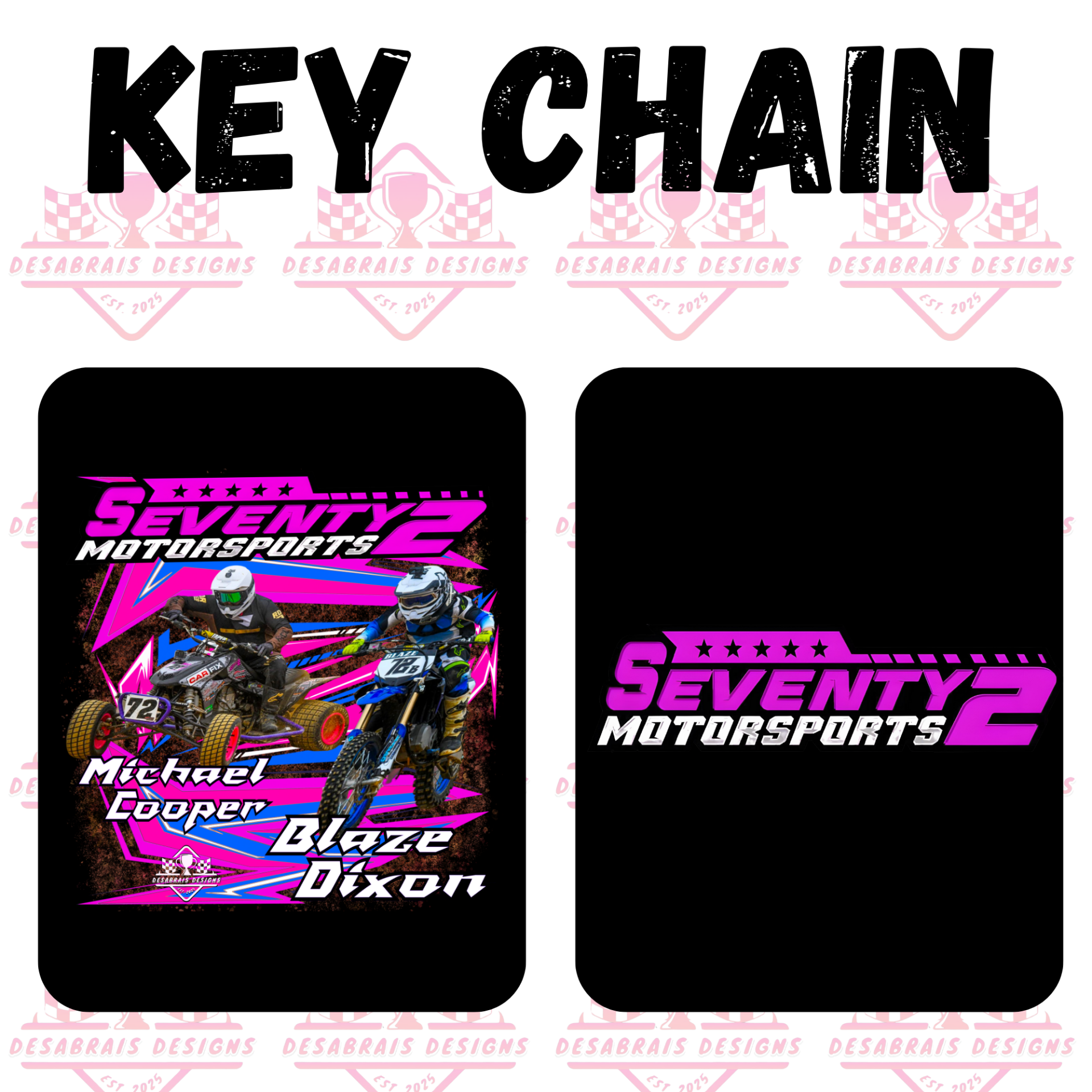 Seventy 2 Motorsports Key Chain
