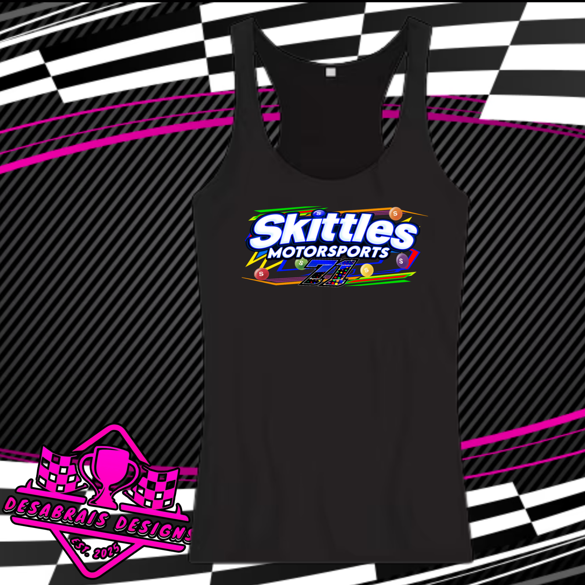 Skittles Motorsports Tank Top's