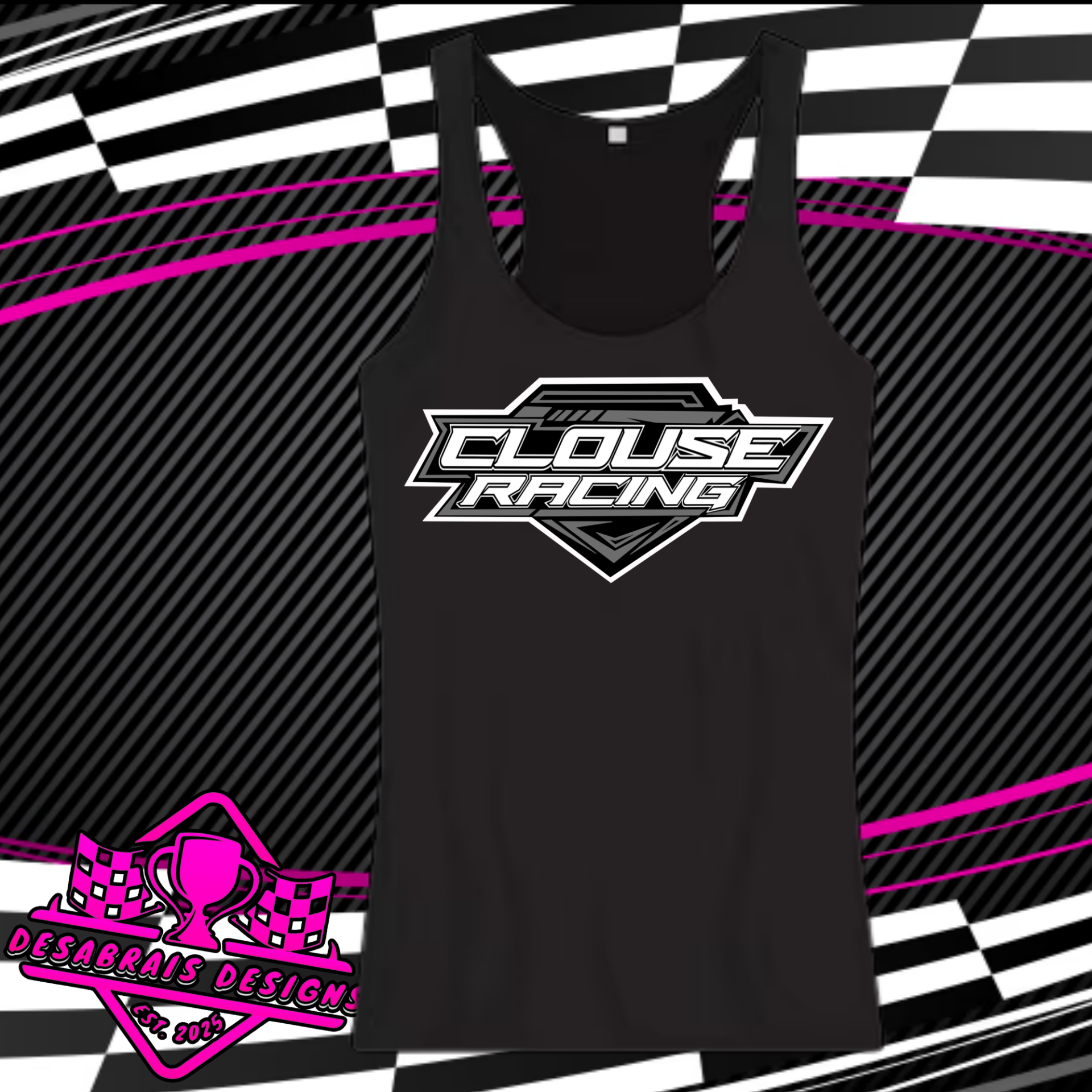 Clouse Racing Tank Top's