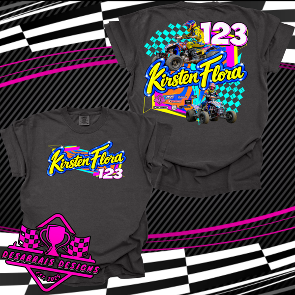 Kirsten Flora Comfort Color Plus Size Tees