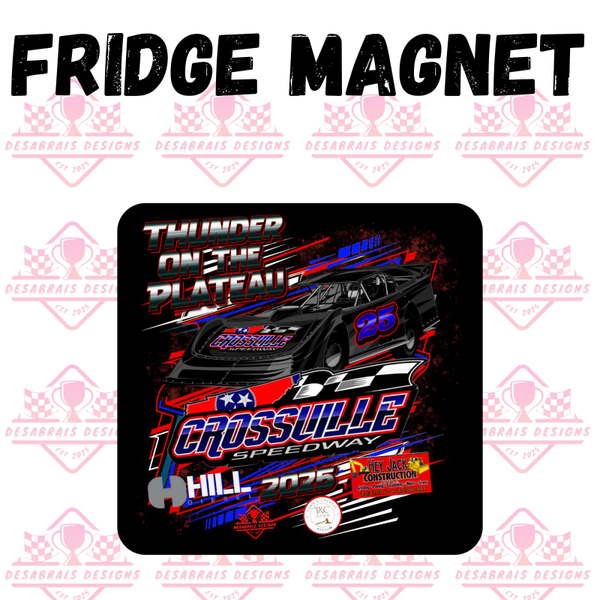 Crossville Speedway Fridge Magnet