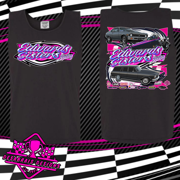 Edwards Sisters Racing Comfort Color Tank Top