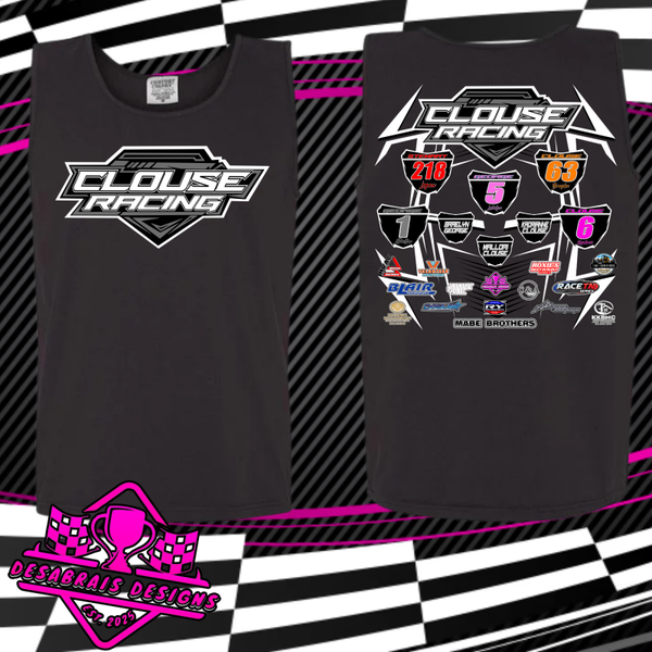 Clouse Racing Comfort Color Tank Top