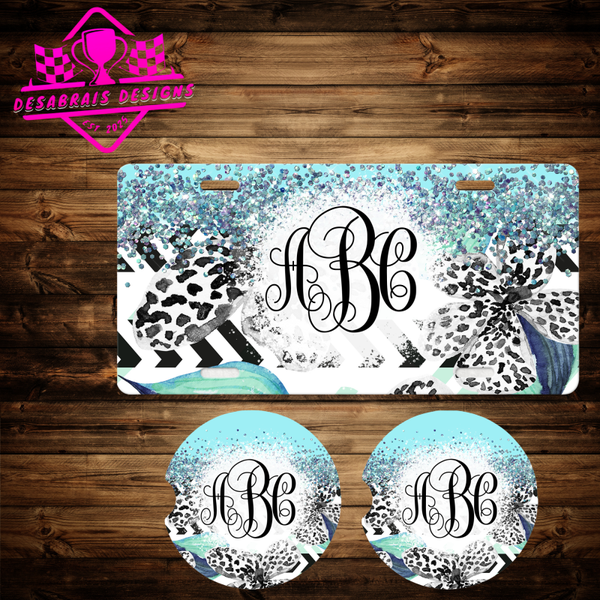 Black & White Tiger Lily W/ Blue Sparkle Bundle