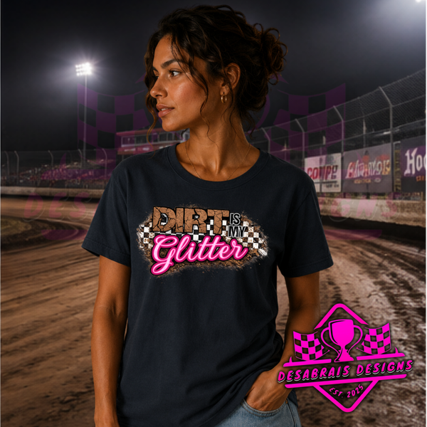 Dirt is my Glitter Comfort Color Tee..