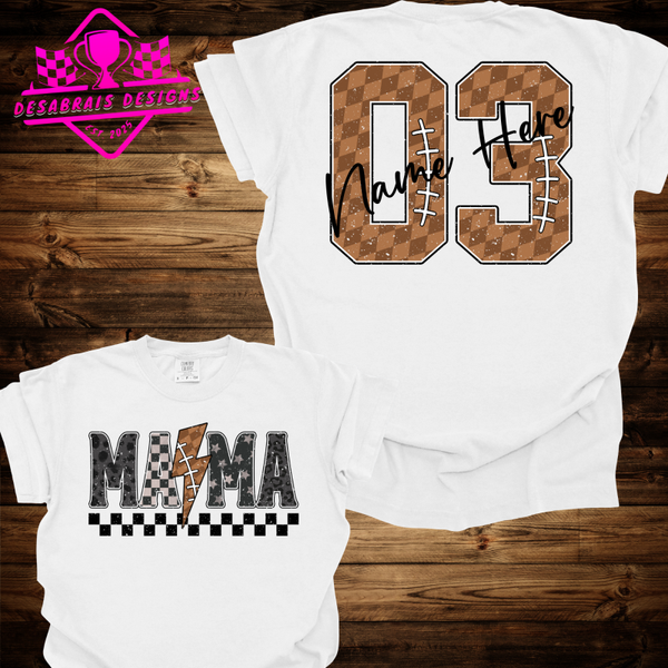 Custom Football Mama Fall Tee