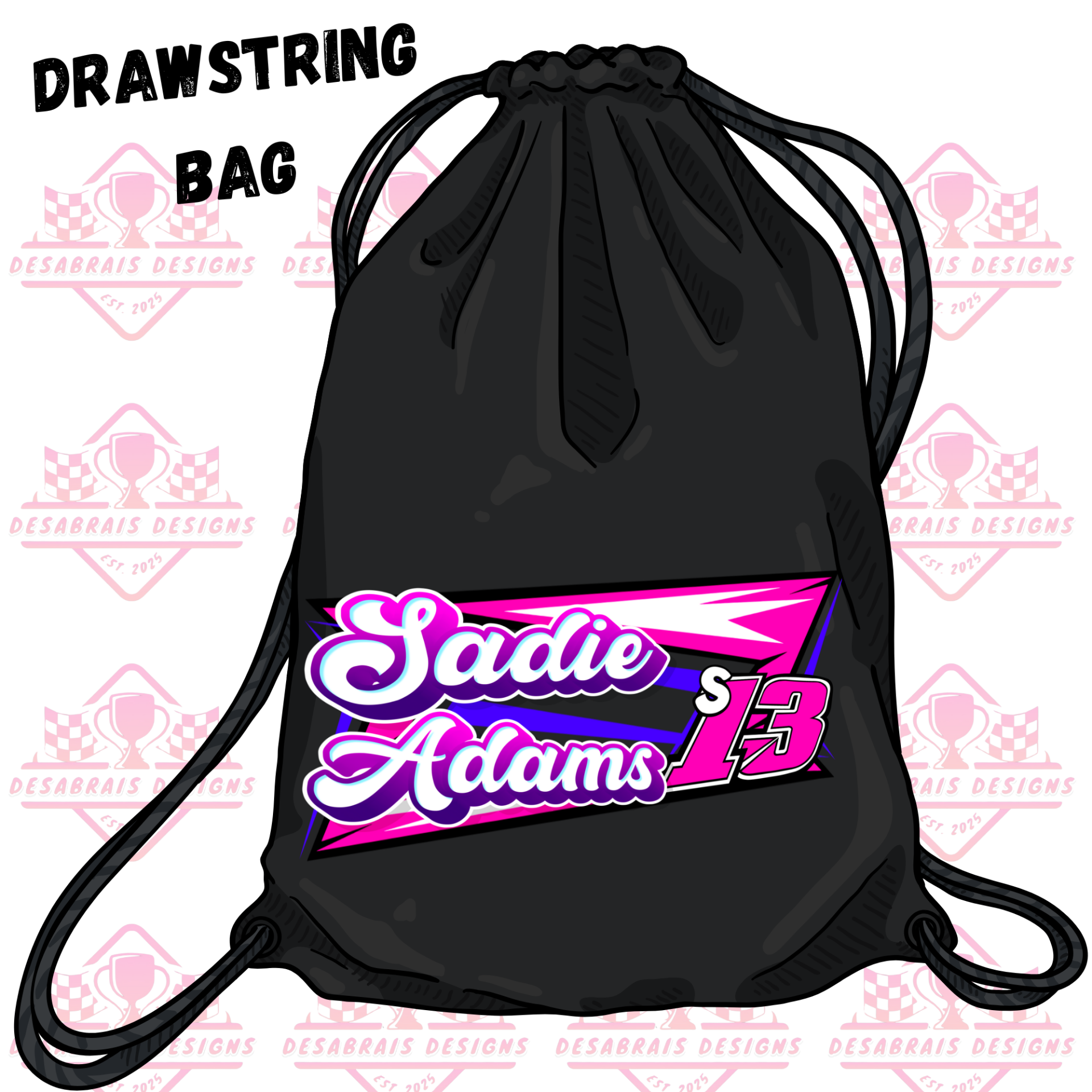 Sadie Adams Drawstring Bag