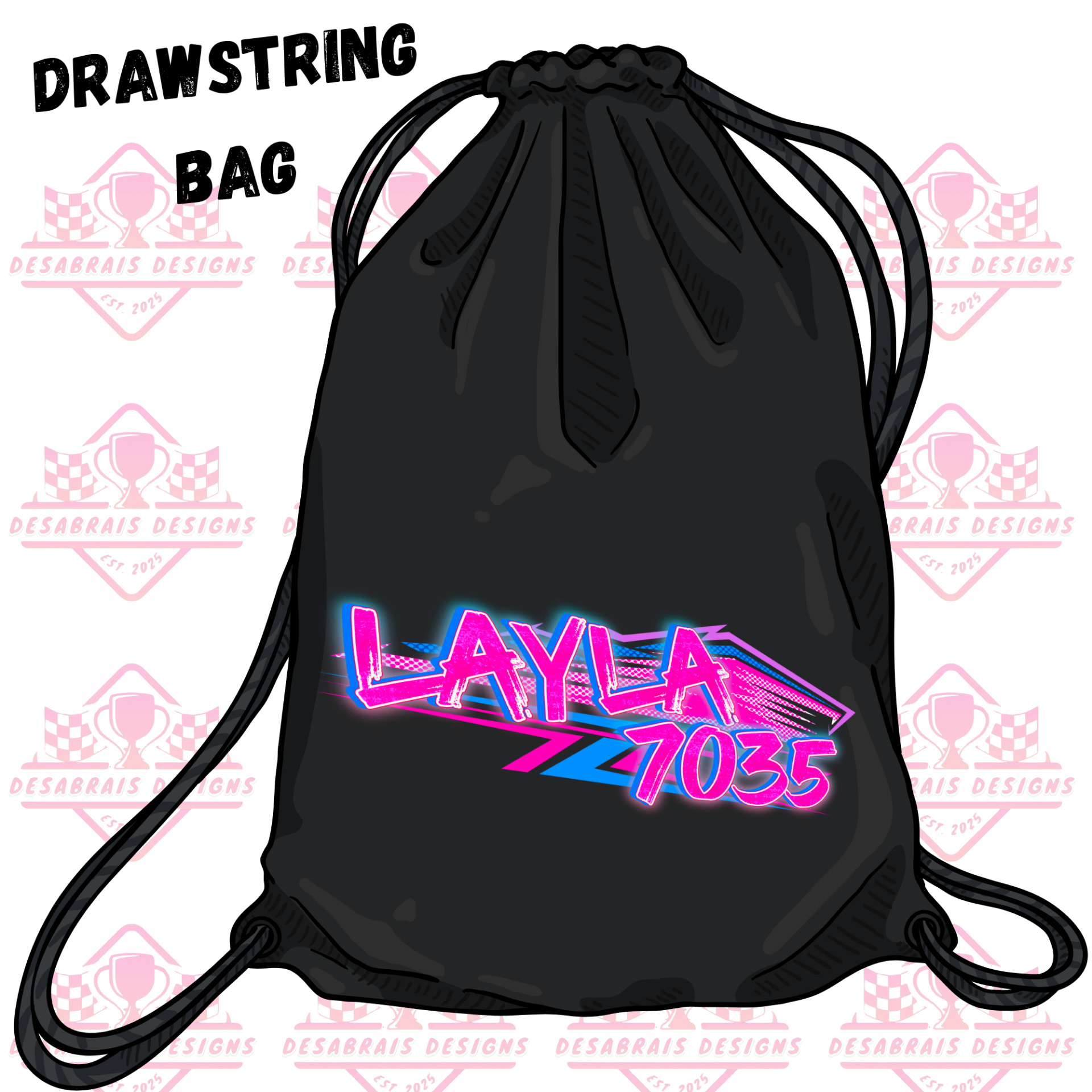 Layla MacKenzie Drawstring Bag