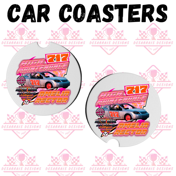 Amelia Rector Car Coasters