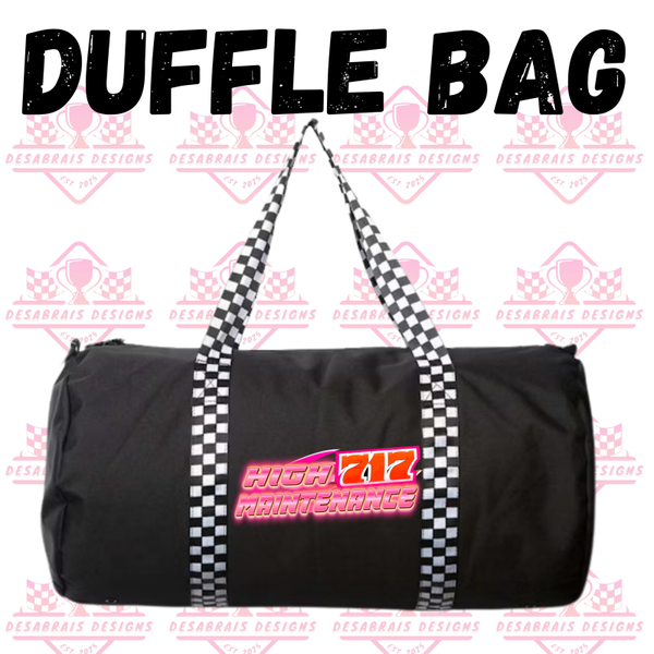 Amelia Rector Checkered Flag Duffel Bag