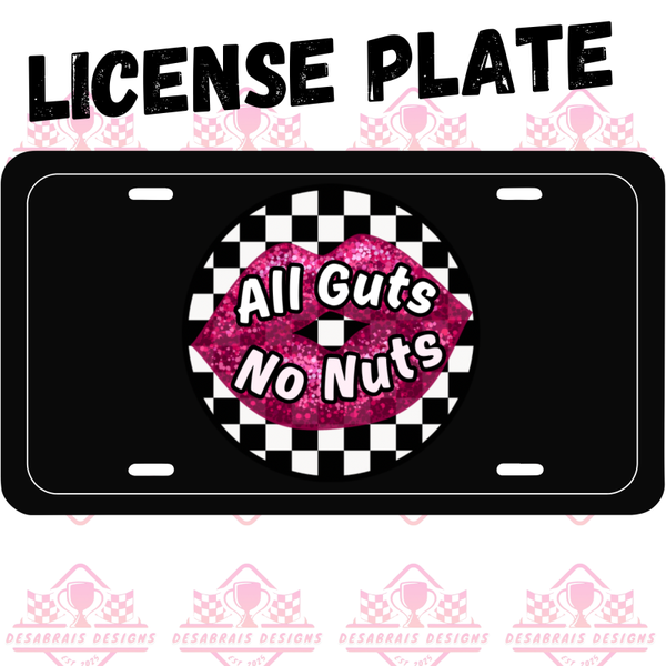 All Guts License Plate