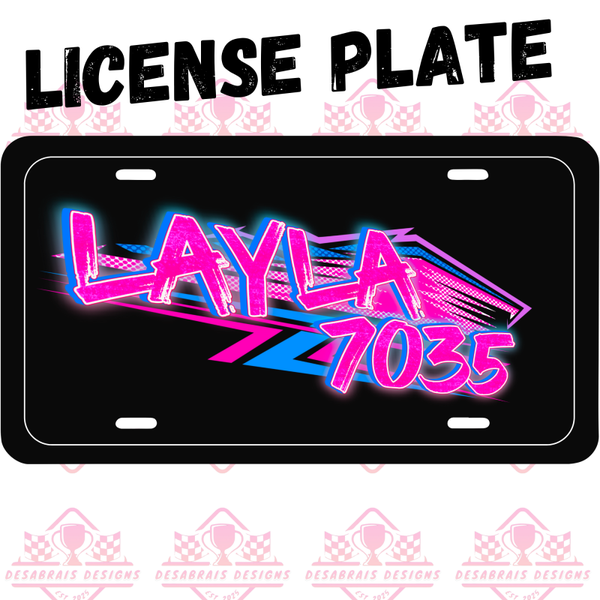 Layla MacKenzie License Plate