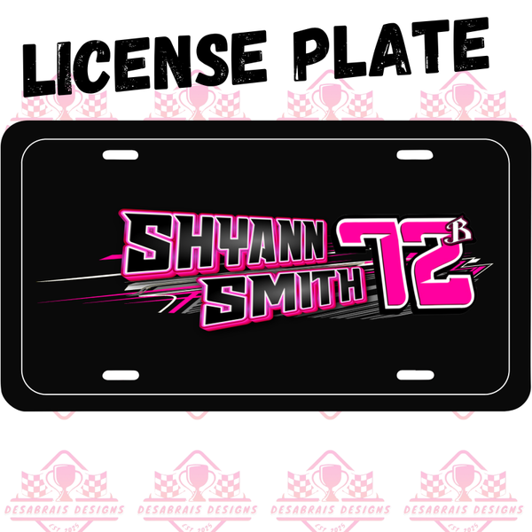 Shyann Smith License Plate