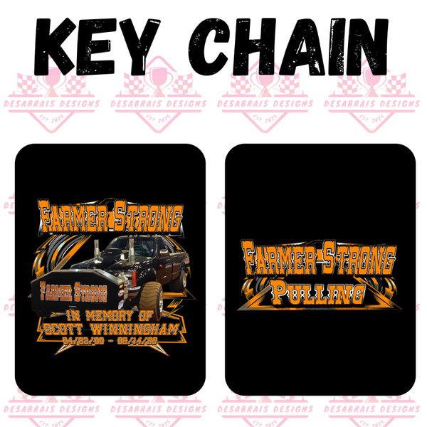 Farmer Strong Key Chain