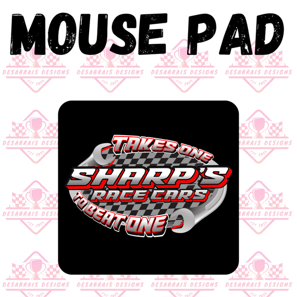 Sharp's Race Car Mouse Pad