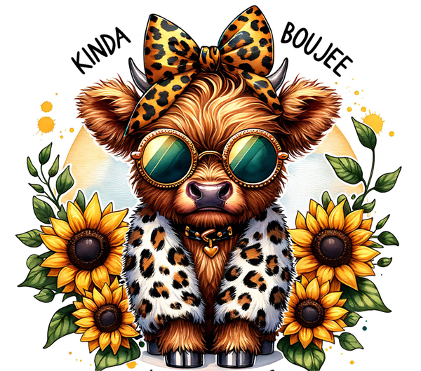 Kinda Boujee Sunflowers Tumbler