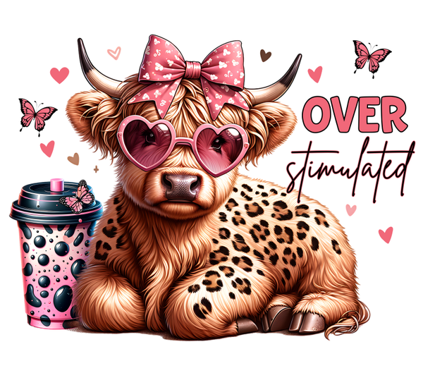 Overstimulated Highland Cow Tumbler