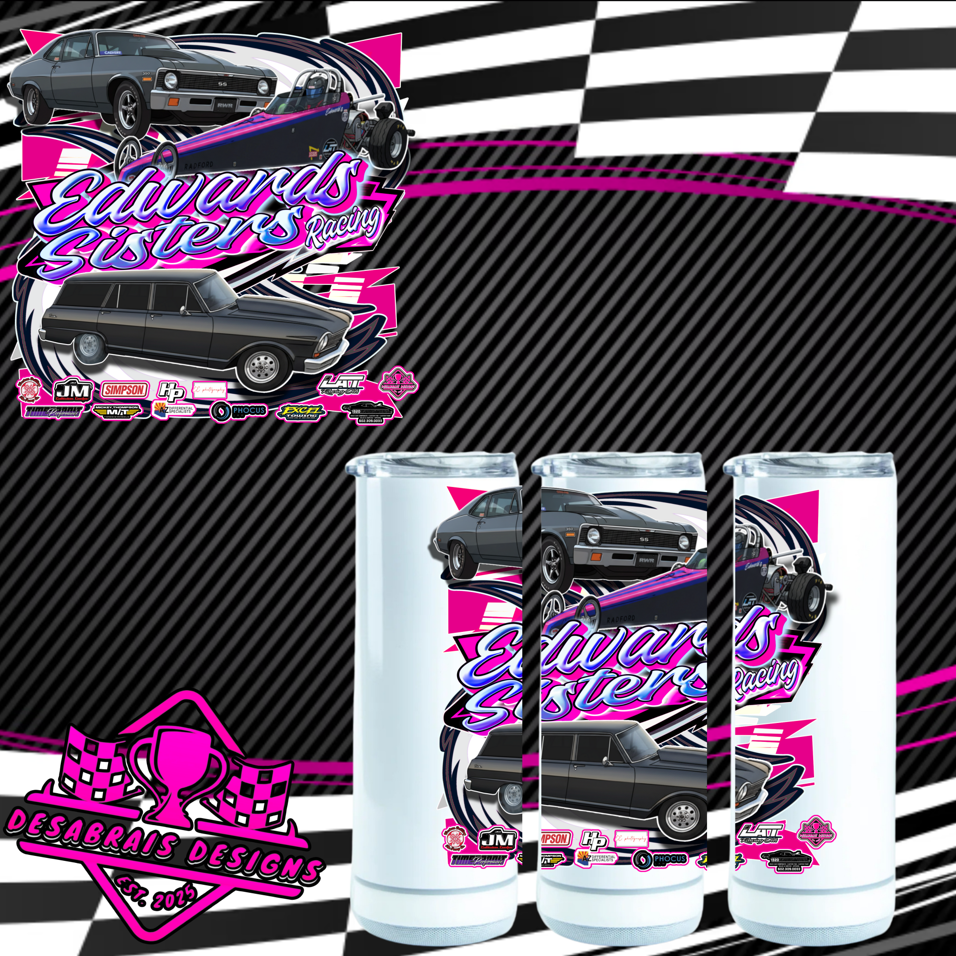 Edwards Sisters Tumblers