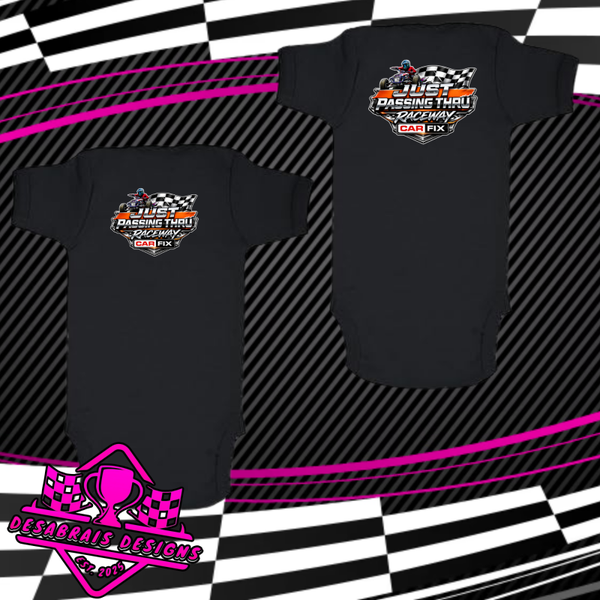 Just Passing Thru Logo. Onsie