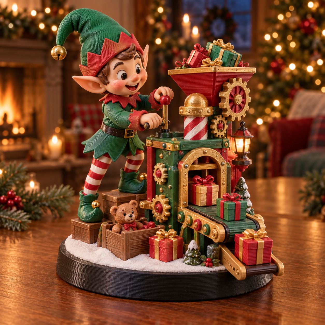 Duende Inventor Navideño 3D