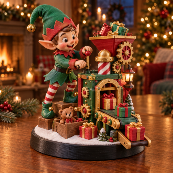 Duende Inventor Navideño 3D