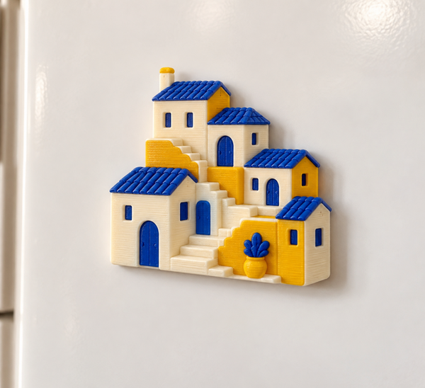 Imán Pueblo en Escalera 3D Personalizado