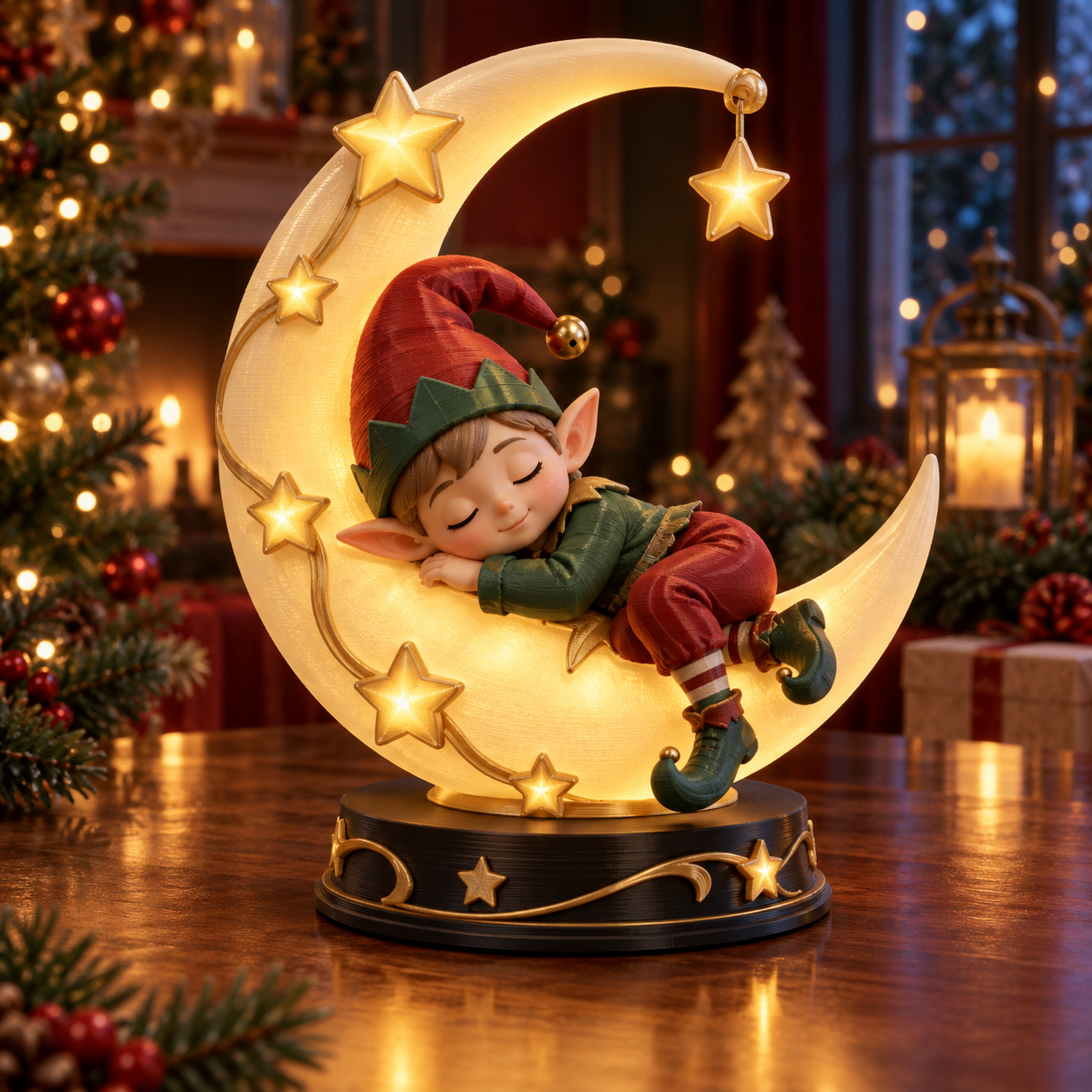 Duende Dormido en la Luna 3D