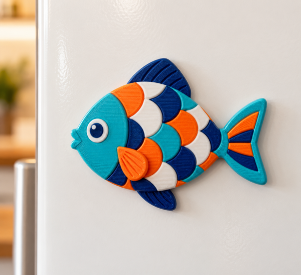 Imán Pez Mosaico 3D Personalizado