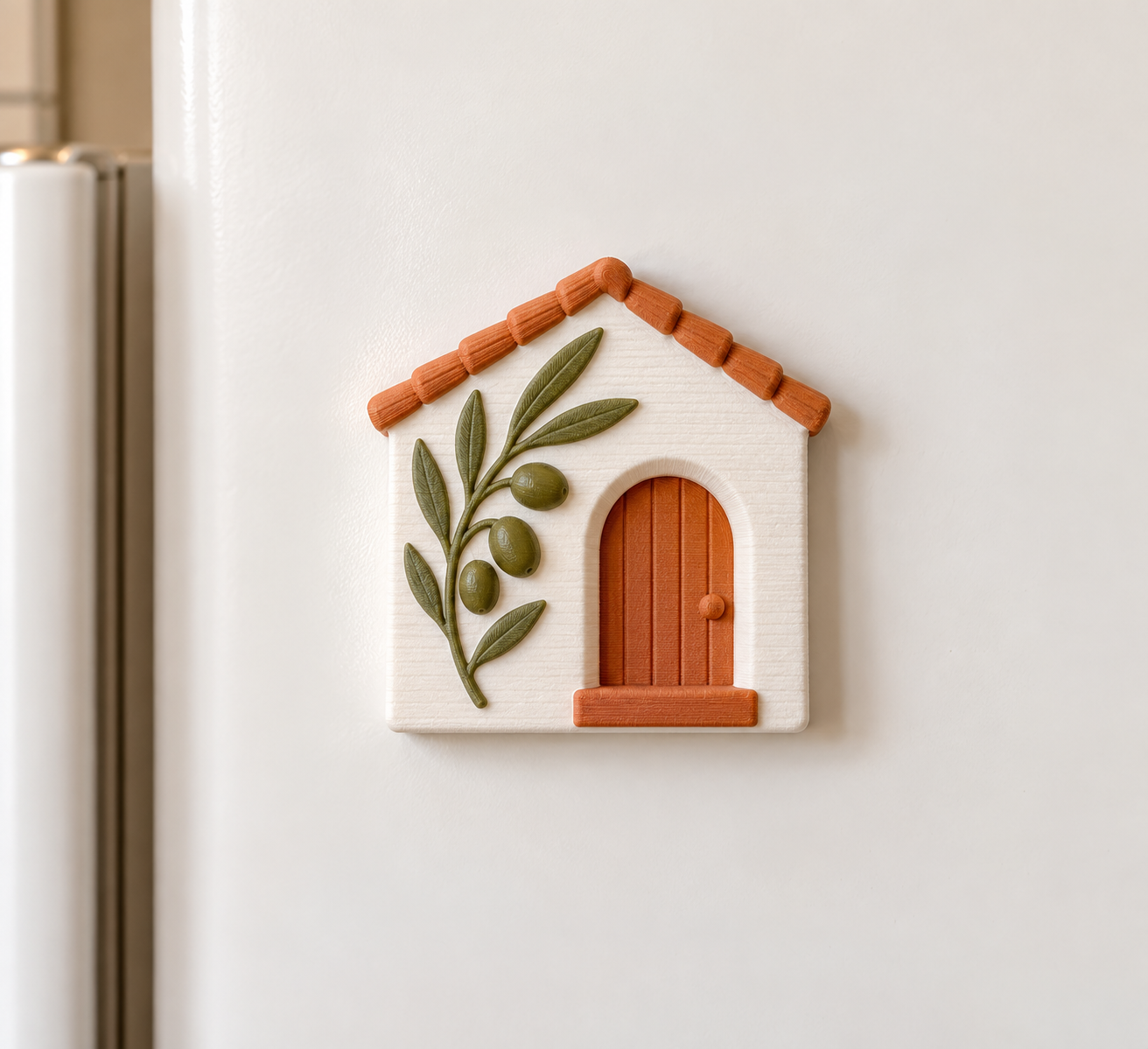 Imán Casa Olivo 3D Personalizado