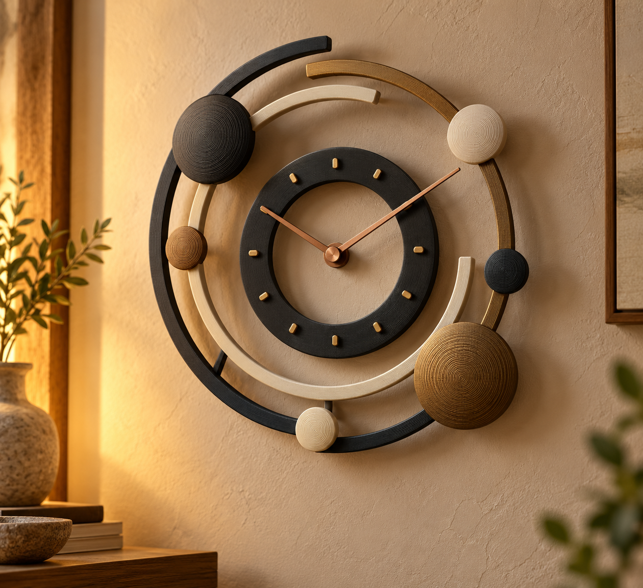 Reloj de Pared Órbita 3D