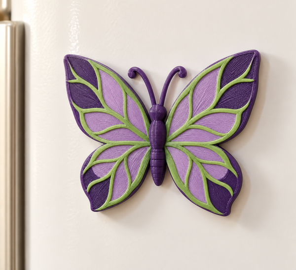 Imán Mariposa Hoja 3D Personalizado