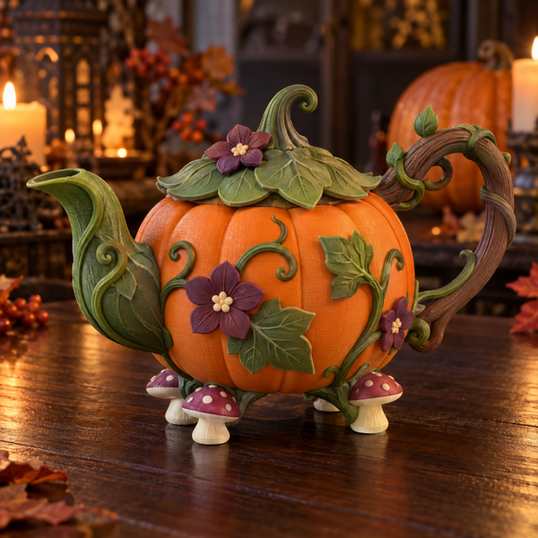 Tetera Calabaza Botánica 3D