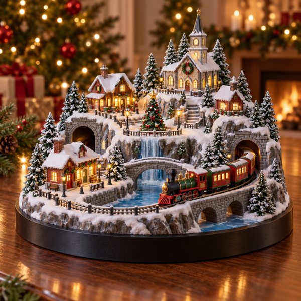Villa Navideña del Tren 3D