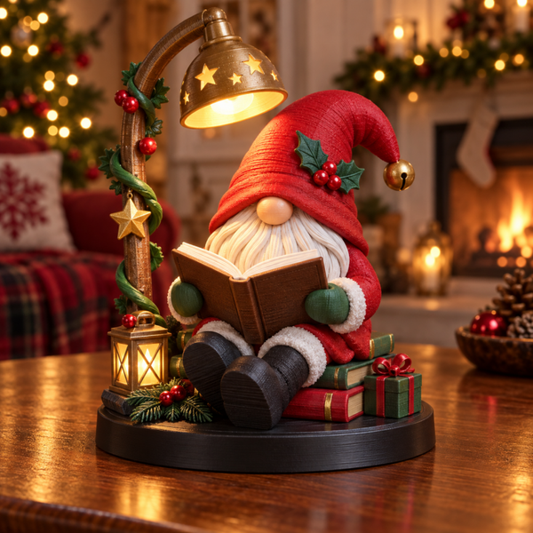 Duende Lector Navideño 3D