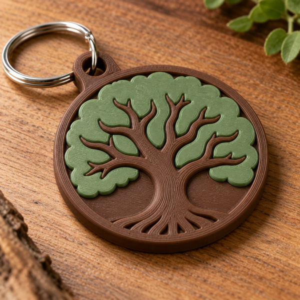 Llavero Árbol de Vida 3D