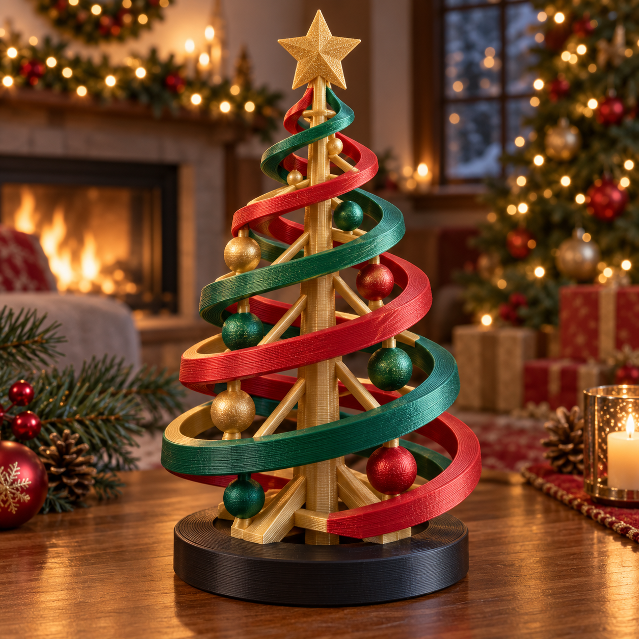 Árbol de Cintas Entrelazadas 3D