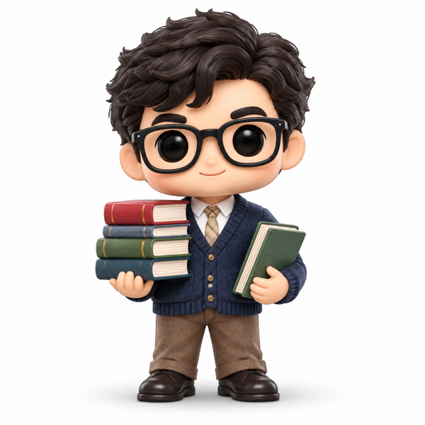 Figura 3D Bibliotecario/a – Hombre o Mujer