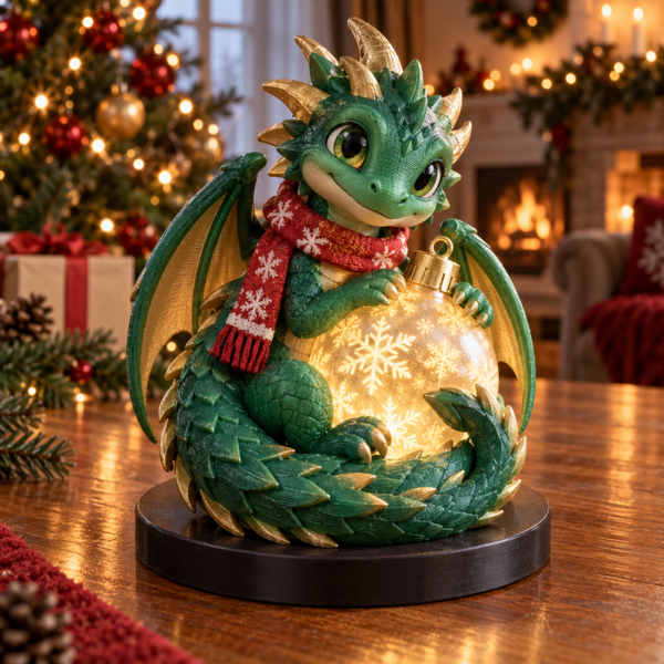 Dragón Navideño 3D